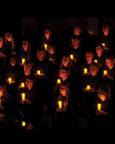 NWU choir singing at Christmas time.